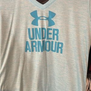 Light blue top